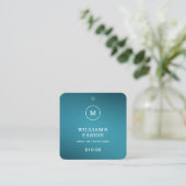 QR-Code | Blue Cloud Label Price Hang Tag (Stehend Vorderseite)