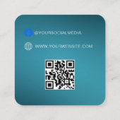 QR-Code | Blue Cloud Label Price Hang Tag (Rückseite)