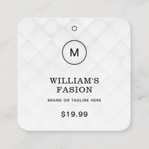 QR-Code Blue Cloud Label Price Hang Tag