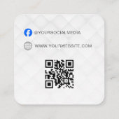 QR-Code | Blue Cloud Label Price Hang Tag (Rückseite)