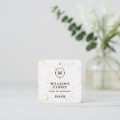 QR-Code | Blue Cloud Label Price Hang Tag (Stehend Vorderseite)