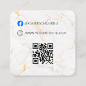 QR-Code | Blue Cloud Label Price Hang Tag (Rückseite)