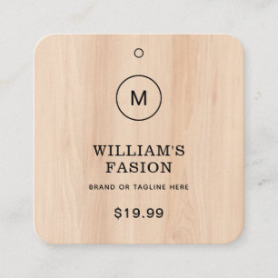 QR-Code   Blue Cloud Label Price Hang Tag