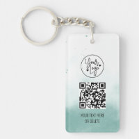 QR-Code Blue Watercolor Business-Logo Beruflich