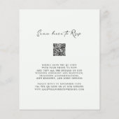 QR-Code Blumenkalligrafie Einladung (Rückseite)