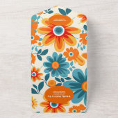 QR Code Bohemisch Retro Lässige Hochzeit All In One Einladung (Außenbereich)