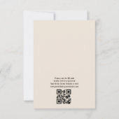 QR Code Boho Liebe Braut Brautparty Einladung (Rückseite)