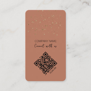 QR Code Boho Verbindung mit uns Visitenkarte