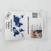 QR Code Boho Wedding Zielkarte Einladung (Innenseite)
