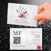 QR Code Bokeh Lash Technician, Eyelashes QR Code Visitenkarte