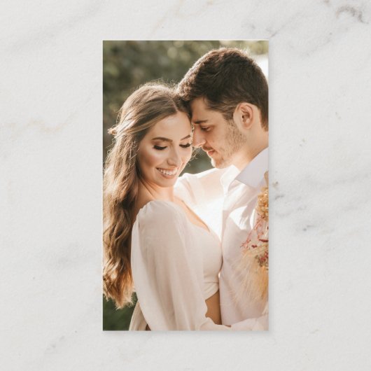 QR Code Bold Wedding Website Enclosure Card Begleitkarte (Rückseite)