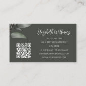 QR-Code | Botanische Skizze Visitenkarte (Rückseite)