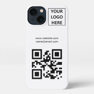 QR-Code-Branding für Business-Logos einfach iPhone 13 Hülle