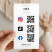 QR-Code-Branding-Logo für Social Media Visitenkarte