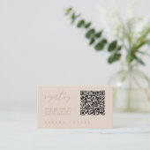 QR Code Brautparty Registry Modernes Begleitkarte (Stehend Vorderseite)