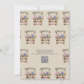 QR-Code Brautparty „Sie ist frisch vom Markt“ Einladung (Rückseite)