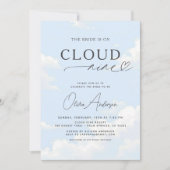 QR Code Bridge befindet sich auf Cloud Nine Brautp Einladung (Vorderseite)