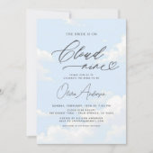 QR Code Bridge befindet sich auf Cloud Nine Brautp Einladung (Vorderseite)