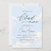 QR Code Bridge befindet sich auf Cloud Nine Brautp Einladung (Vorderseite)