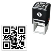 QR-Code-Briefmarke für selbstklebendes Kautschuk Permastempel (Beispiel)