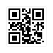 QR-Code-Briefmarke für selbstklebendes Kautschuk Permastempel (Design)