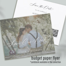 QR CODE Budget elegante Foto Hochzeit speichern Si
