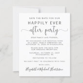 QR Code Budget Hochzeitsempfang Save the Date (Vorderseite)