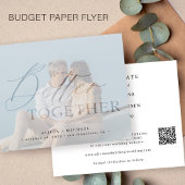 QR CODE Budget Moderne Foto Hochzeit speichern das Flyer