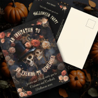 QR Code Budget Skelette UAWG Halloween Einladung