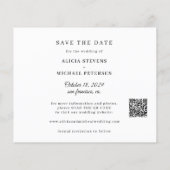 QR CODE Budget Skript Foto Hochzeit speichern Sie (Rückseite)