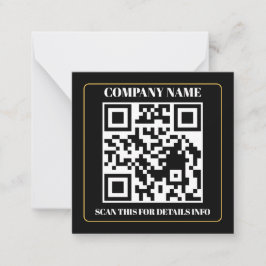 QR Code Business Branding Easy Note Card Mitteilungskarte
