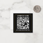 QR Code Business Branding Easy Note Card Mitteilungskarte (Vorderseite/Rückseite Beispiel)