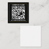 QR Code Business Branding Easy Note Card Mitteilungskarte (Vorne/Hinten)