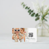 QR Code Business Car Business Card Visitenkarte (Stehend Vorderseite)