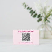 QR Code Business Card Benutzerdefinierter Text und Visitenkarte (Stehend Vorderseite)