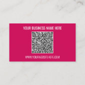QR Code Business Card Benutzerdefinierter Text und Visitenkarte (Rückseite)