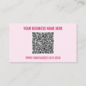 QR Code Business Card Benutzerdefinierter Text und Visitenkarte (Vorderseite)