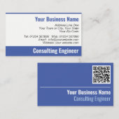 QR Code Business Card des Beraters Visitenkarte (Vorne/Hinten)