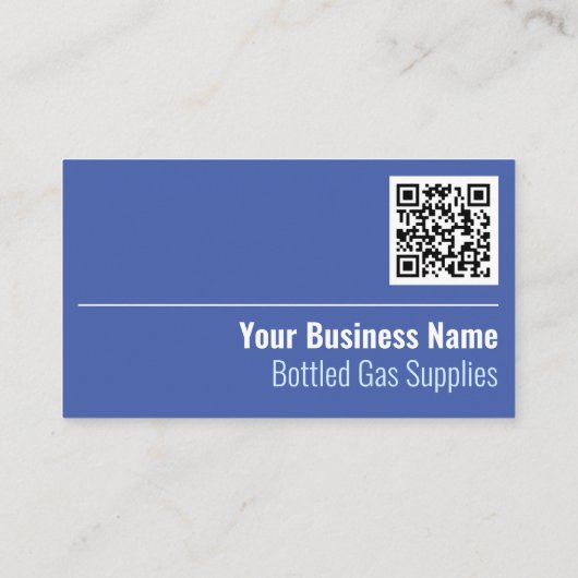 QR Code Business Card für abgefüllte Gaslieferunge Visitenkarte (Rückseite)