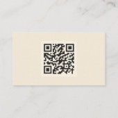 QR Code Business Card für kühne, künstlerische und Visitenkarte (Rückseite)