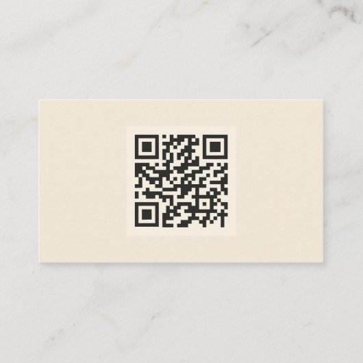 QR Code Business Card für kühne, künstlerische und Visitenkarte (Rückseite)