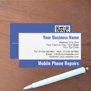 QR Code Business Card für Mobiltelefone Reparatur Visitenkarte