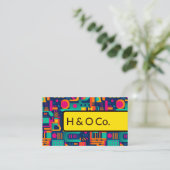 QR Code Business Card für moderne Coding Technolog Visitenkarte (Stehend Vorderseite)