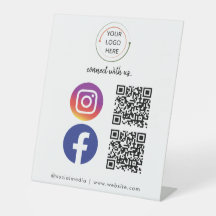 QR Code Business Card für moderne Social Media | W