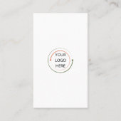 QR Code Business Card für moderne Social Media | W Visitenkarte (Rückseite)