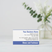 QR Code Business Card für Schuhe und Schuhe Visitenkarte (Stehend Vorderseite)