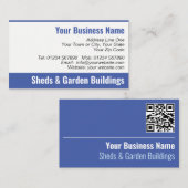 QR Code Business Card für Shops & Garden Gebäude Visitenkarte (Vorne/Hinten)