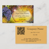 QR Code Business Card für Wein oder Weinberg Visitenkarte (Vorne/Hinten)