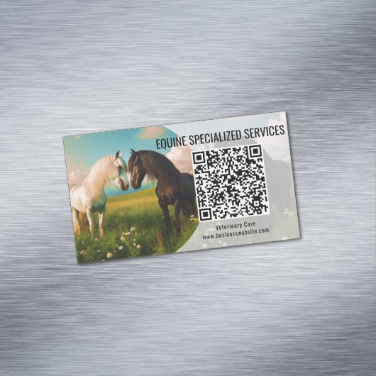 QR Code Business Card Magnet (Beispiel)