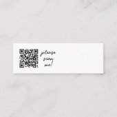 QR Code Business Card Mini Visitenkarte (Vorderseite)